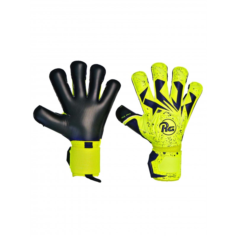 Gants de gardien de foot RG Aspro Yellow Fluo 