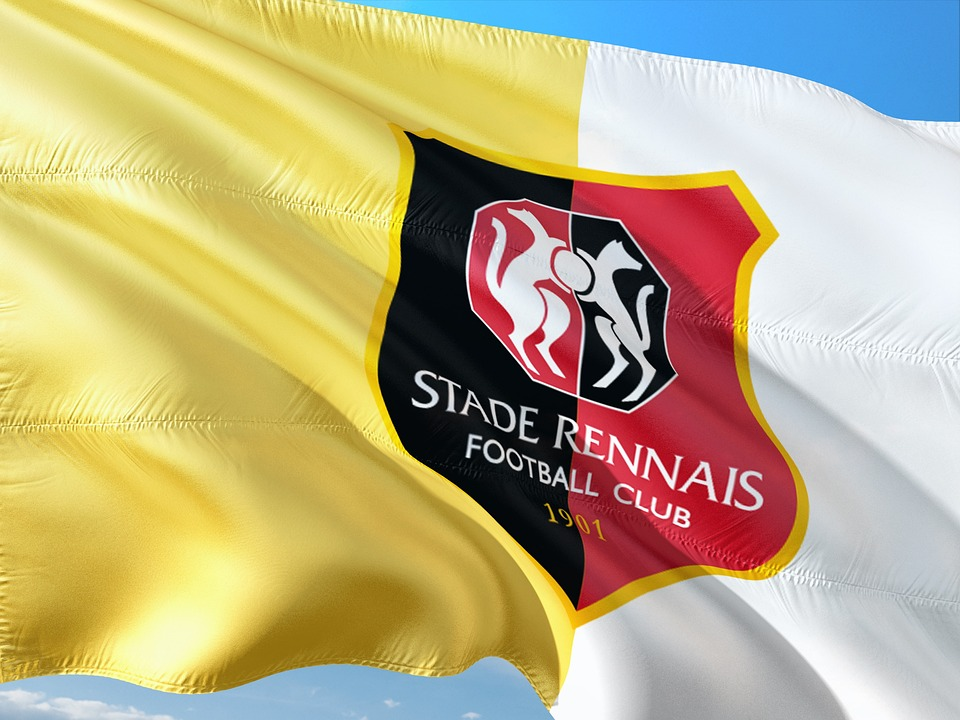 Drapeau du club de foot Rennes